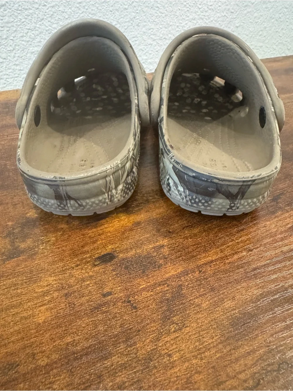Camo Crocs. Size 10toddler.